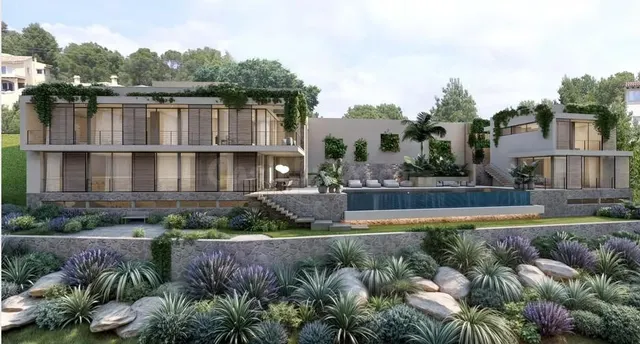 Solar con Proyecto y Licencia de Obra vista al mar en Puerto - foto 2