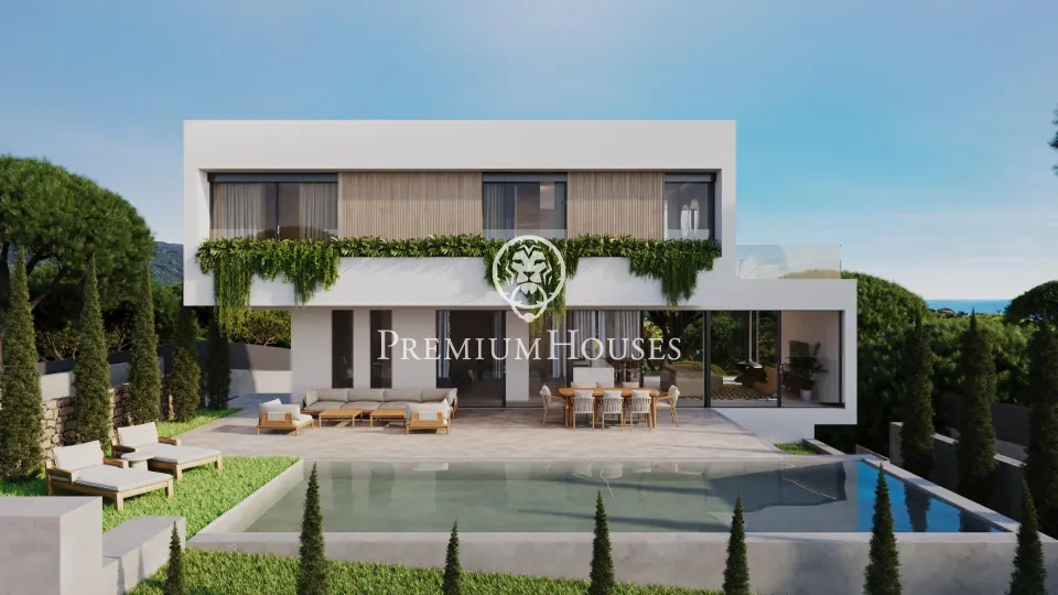 Casa en venta en zona exclusiva de El Mirador en Sant Andreu de Llavaneres con piscina