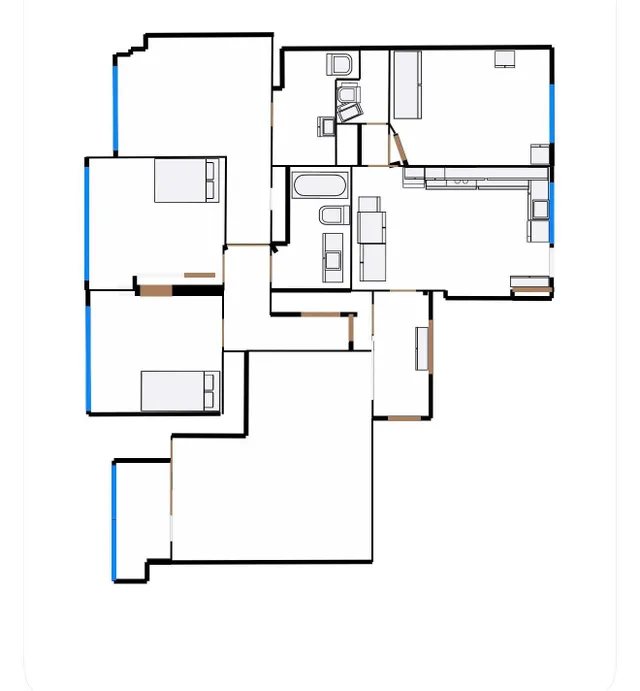 Piso 4 habitaciones 135m² en venta - Corte Inglés — 43