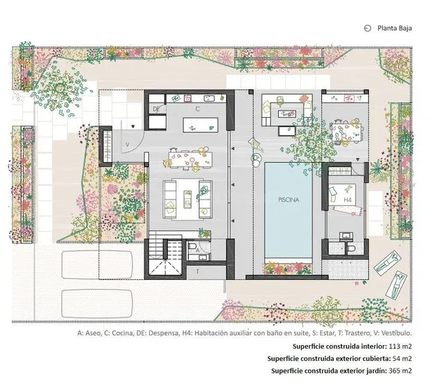 CHALET RESIDENCIAL - SA RAPITA CON PISCINA Y JARDINES/ PROXI - foto 4