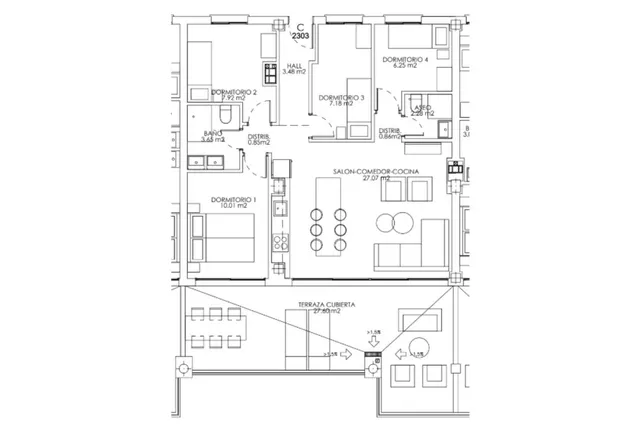 Apartamento 4 habitaciones 80m² en venta - Riviera del sol — 22