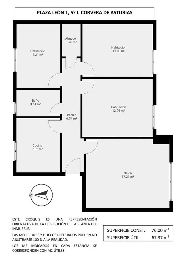 PISO EN VENTA EN LAS VEGAS (CORVERA DE ASTURIAS) — 35