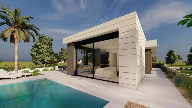 Villa de una sola planta con 3 dormitorios y piscina privada en el campo de golf(Pilar de la Horadada) — 7