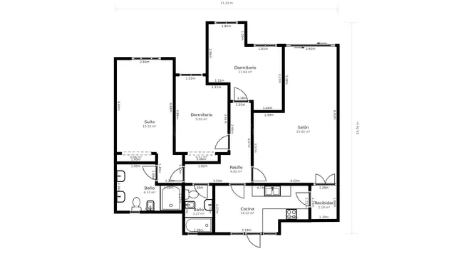 Apartamento 3 habitaciones 124m² en venta - Colonia argentin - foto 3