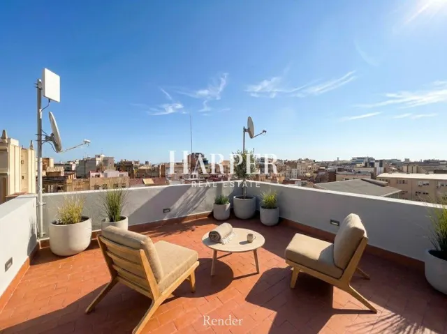 Piso reformado con elementos originales en el corazón de Vila de Gràcia 3hab — 3
