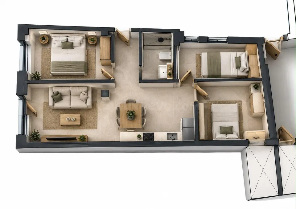 Planta baja 3 habitaciones 50m² en venta - Juderia