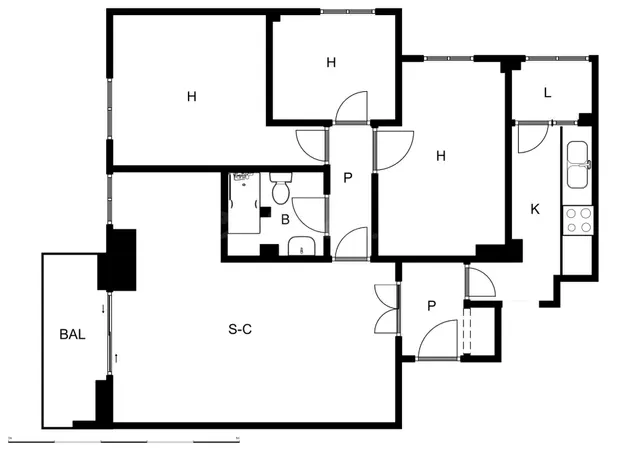 PISO OCUPADO DE PROTECCIÓN OFICIAL, 3 habitaciones, PLANTA 6 - foto 4