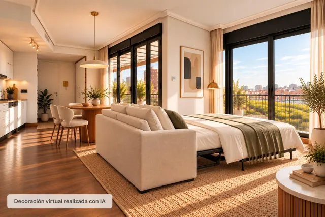 Precioso ático con terraza y vistas en Adelfas — 7