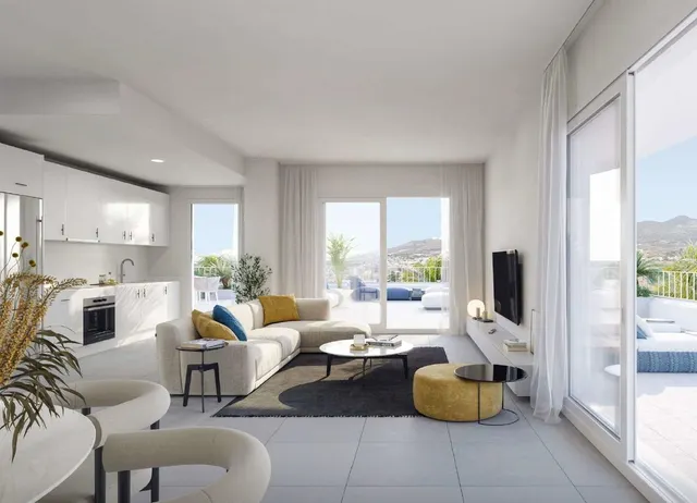 VENTA DE PISO EN LOS PACOS, FUENGIROLA. 2 DORMITORIOS, TERRAZA, GARAJE. OBRA NUEVA — 2