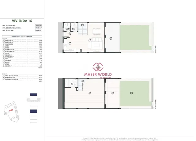 Modernas casas adosadas de 3 dormitorios en venta en Balcón de Finestrat, Costa Blanca — 17