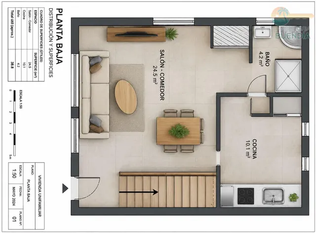 DUPLEX EN PLENO CENTRO DE PUERTO DE MAZARRÓN — 35