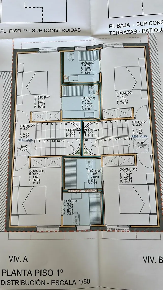 VENTA DE DOS PAREADOS DE OBRA EN NUEVA EN LA VILETA - PALMA - foto 5