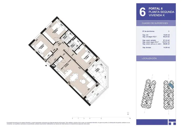 Apartamento 3 habitaciones 107m² en venta - EL MORCHE — 10
