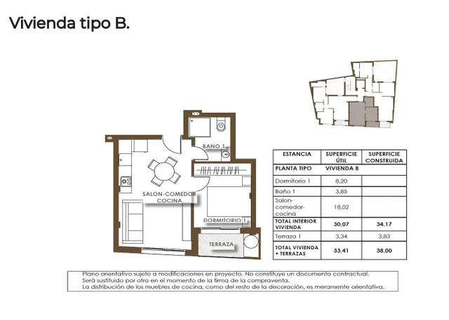 Apartamento 1 habitación 38m² en venta - Playa del Cura — 31