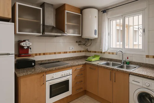 APARTAMENTO SEMINUEVO EN PRIMERA LÍNEA CON TERRAZA, PISCINA Y LICENCIA TURÍSTICA !! — 3