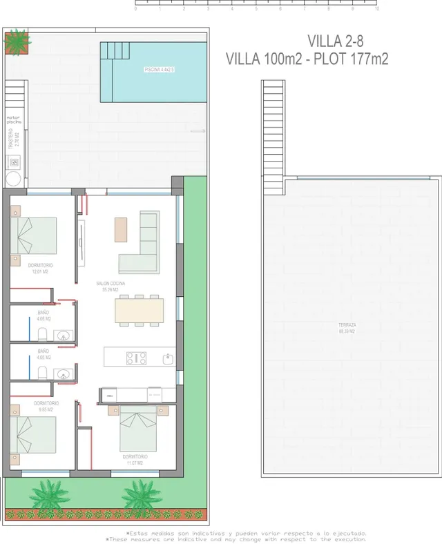 VILLAS PAREADAS DE OBRA NUEVA EN SAN JAVIER — 15