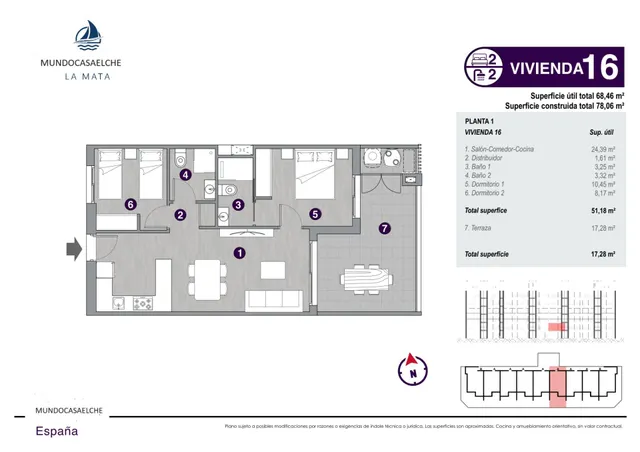 APARTAMENTO  A 700 METROS DEL MAR — 45