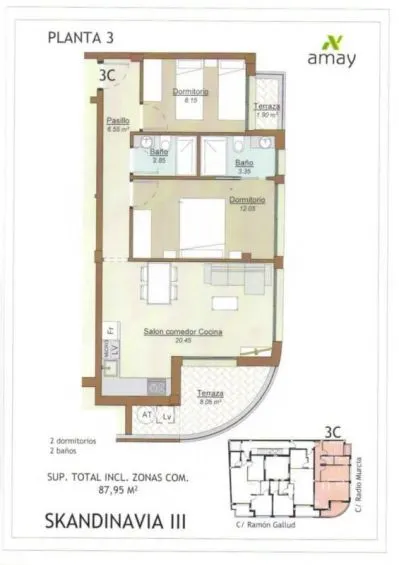 Apartamento 2 habitaciones 86m² en venta - Paseo maritimo — 27