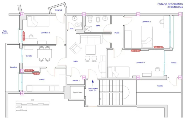 ALQUILER POR habitaciones GRAN CAPITÁN | 3 DORMITORIOS | HASTA JULIO DE 2027 — 19