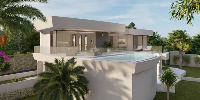 ▷Villa de Lujo en Calpe con Vistas Panorámicas al Mediterráneo y al Peñón de Ifach. — 9