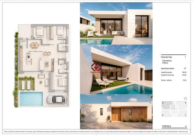 Villas modernas de nueva construcción en Pilar de la Horadada, cerca de la playa — 4