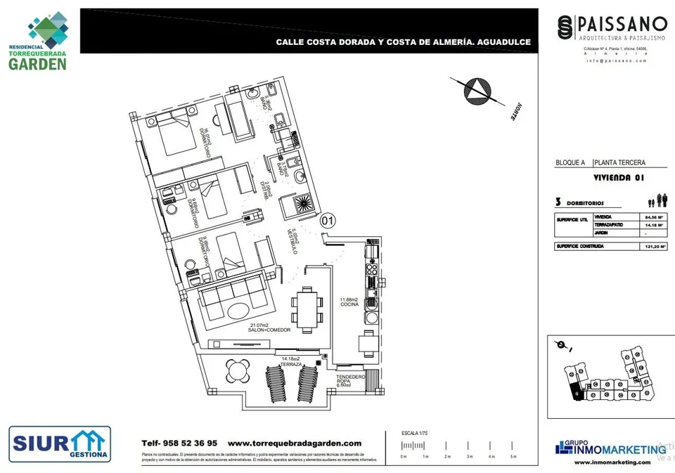 Magnífico proyecto de construcción en Aguadulce junto a la playa