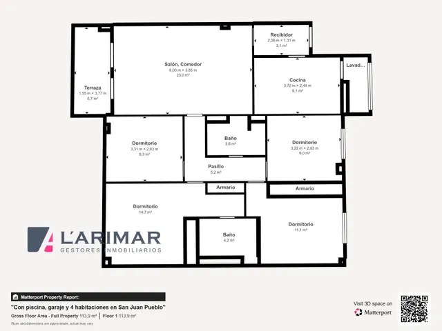 VIVIENDA 4 habitaciones CON PISCINA EN SAN JUAN PUEBLO — 50