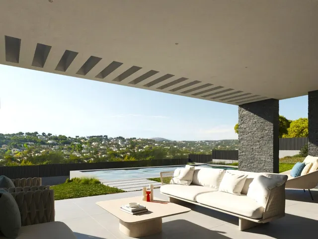 Moderna villa en construcción con orientacion al sur — 3