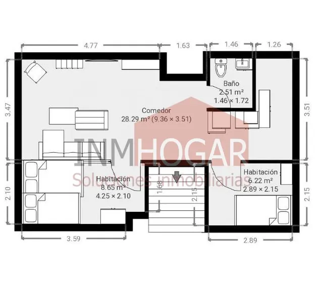 Chalet adosado en hervencias — 48