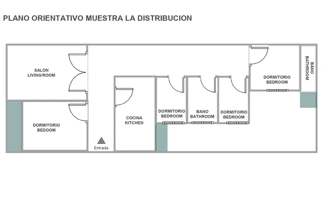 Gran piso en el centro de Torrevieja con 4 dormitorios a 900m del mar — 31