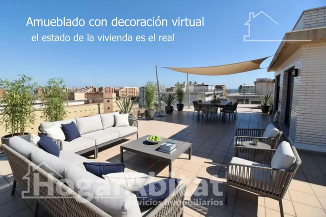 ¡VISTAS AL MAR! MAGNIFICO ÁTICO CON DOS TERRAZAS, PISCINA Y GARAJE — 4