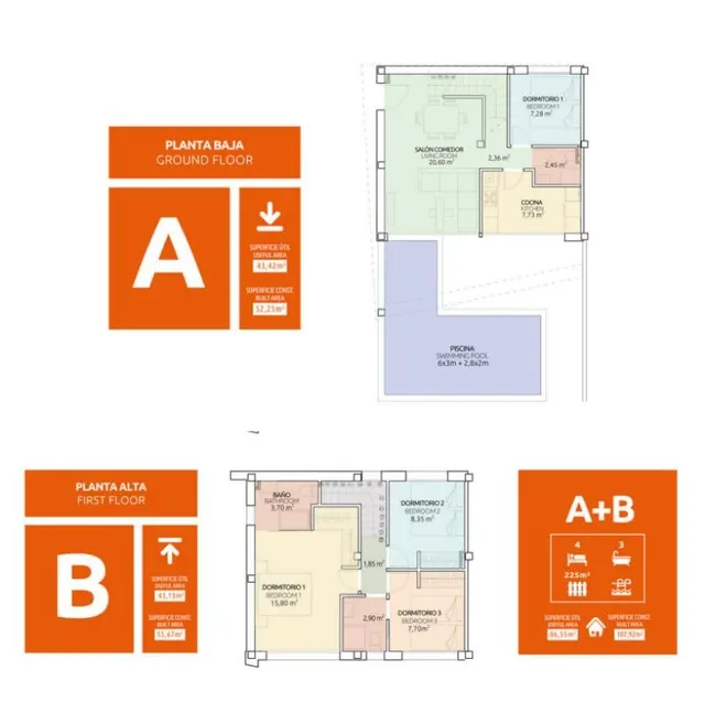 Adosado 3 habitaciones 107m² en venta - Avda. mediterraneo — 12