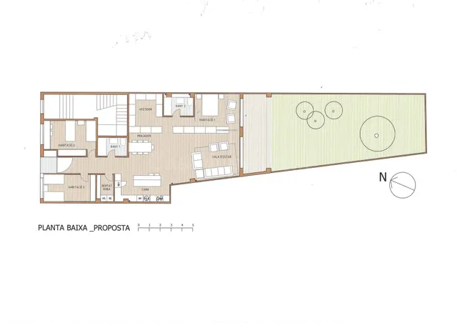 Gran local con jardín y posibilidad de vivienda en Cornellà 