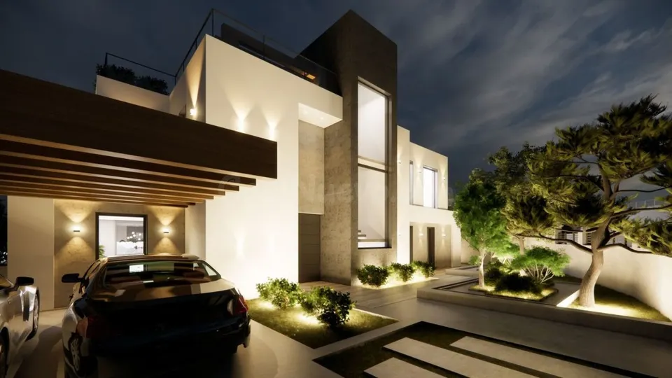 VILLA DE LUJO VANGUARDISTA EN ELVIRIA: Vistas al Mar, Licencia Concedida y Pago a tu Medida junto a Santa María Golf