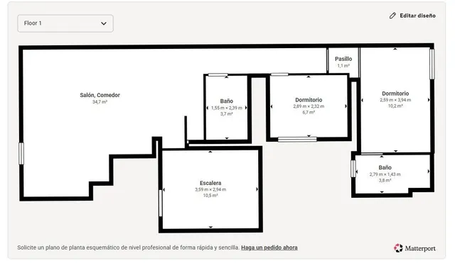 Ático 2 habitaciones 94m² en venta - Paseo maritimo — 49