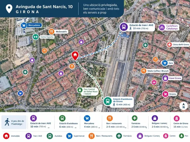 4 habitaciones, tranquilidad y parking propio,  a 5 minutos andando de la estación de Girona — 26