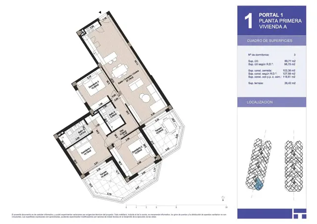 Apartamento 3 habitaciones 128m² en venta - EL MORCHE — 10