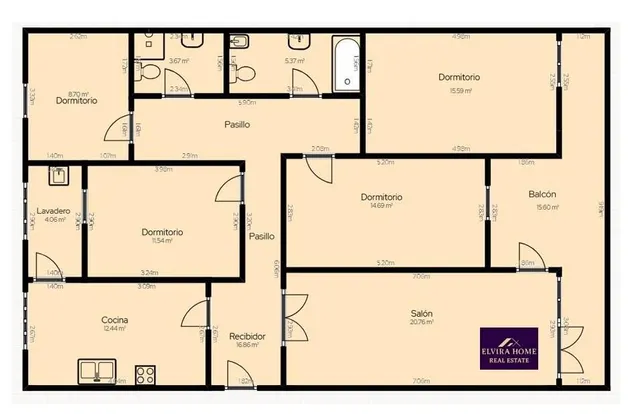 Apartamento 4 habitaciones 159m² en venta - Zona Pueblo — 38