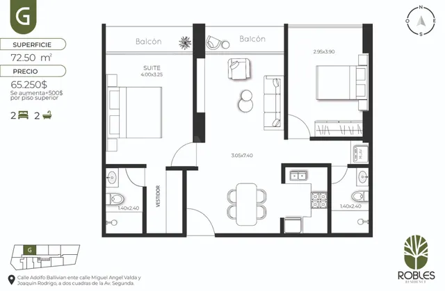 71.775 $us Departamentos, En PREVENTA próximo Final America  - foto 2