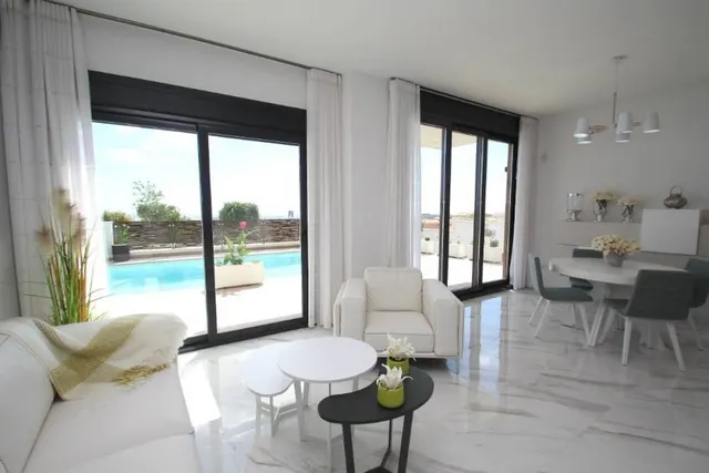 Villas de lujo en Dehesa de Campoamor, Orihuela Costa con piscina privada en parcelas de 500 mts — 6