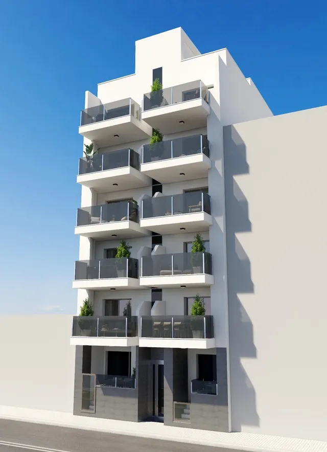 Apartamento de nueva construcción con 3 dormitorios a tan solo 150m de la playa a la venta en Torrevieja — 9