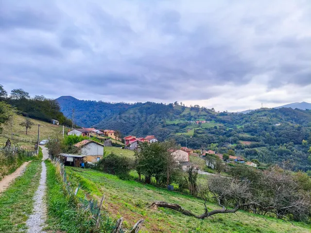 Finca edificable de 2.065 m2 en Olloniego, con vistas a la montaña — 2