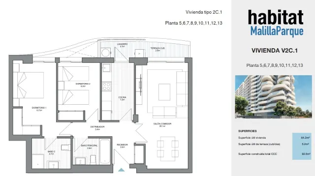 ESTRENA  ESTA ESPECTACULAR VIVIENDA CON PISCINA  DE 2 habitaciones Y DOS BAÑOS CON GARAJE INCLUIDO — 14