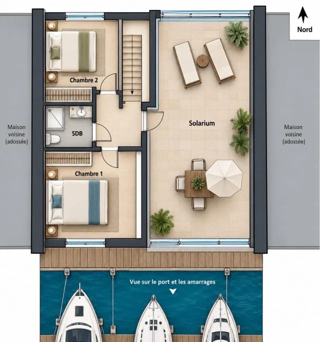 Casa de 3 dormitorios con amarre privado de 10 x 3,50 m, licencia turística y piscina comunitaria – Port Estrella, Santa Margarida, Roses — 34