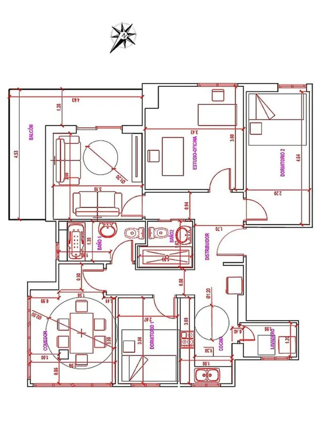 Excelente piso de 4 habitaciones y 2 baños con terraza en Avenida del Cid — 4