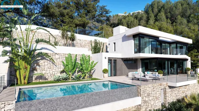 Villa de lujo de nueva construcción con vistas panorámicas a