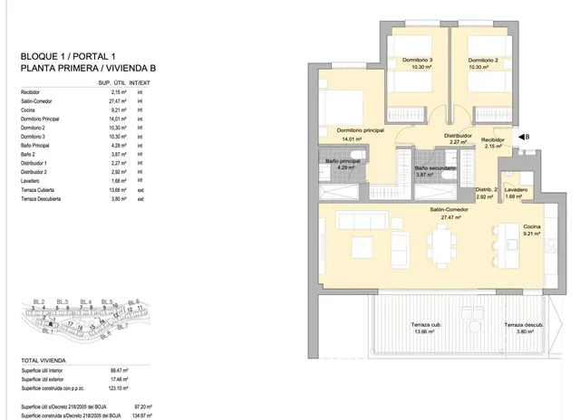 Apartamento planta primera de 3 dormitorios y 2 baños. Estepona — 15