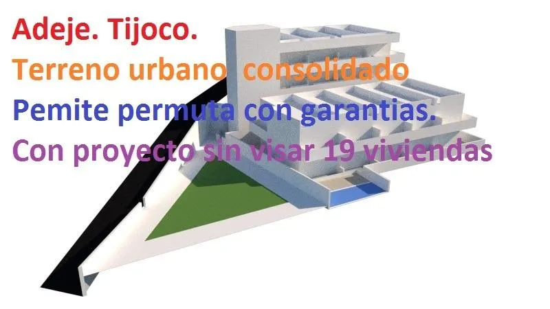 Tijoco Bajo.Terreno urbano consolidado  23 viviendas con proyecto. edificabiidad de  1803m2 m2 a