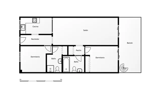 Ático Dúplex 2 habitaciones 78m² en venta - Centro — 39