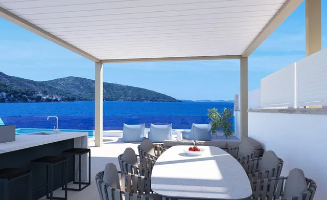 Exclusiva vivienda de obra nueva con jardín, dos terrazas y piscina privada junto al mar en la costa Dalmata — 8